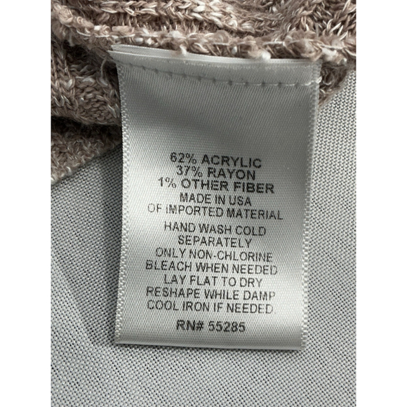 Womans Express Size XS Mauve Wrap Front Long Sleeve Pullover Sweater - Picture 4 of 8